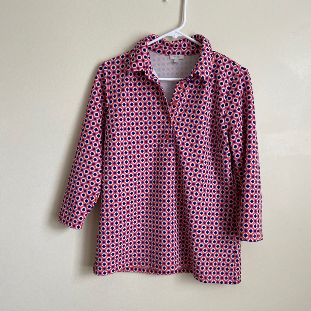 Talbots Patterned Top - image 1